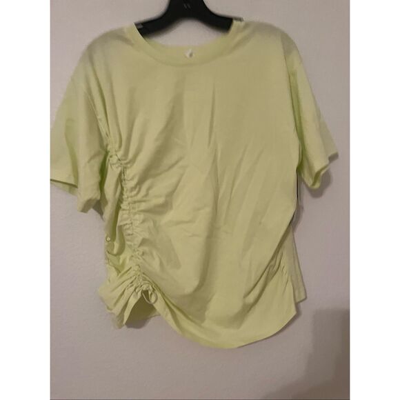 Zella Adjustable Ruched Pima Cotton T-Shirt NEW NWT - Picture 5 of 8
